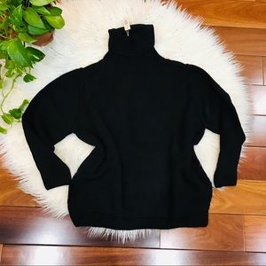 New🌿Black Turtle Neck Pullover Cozy Sweater